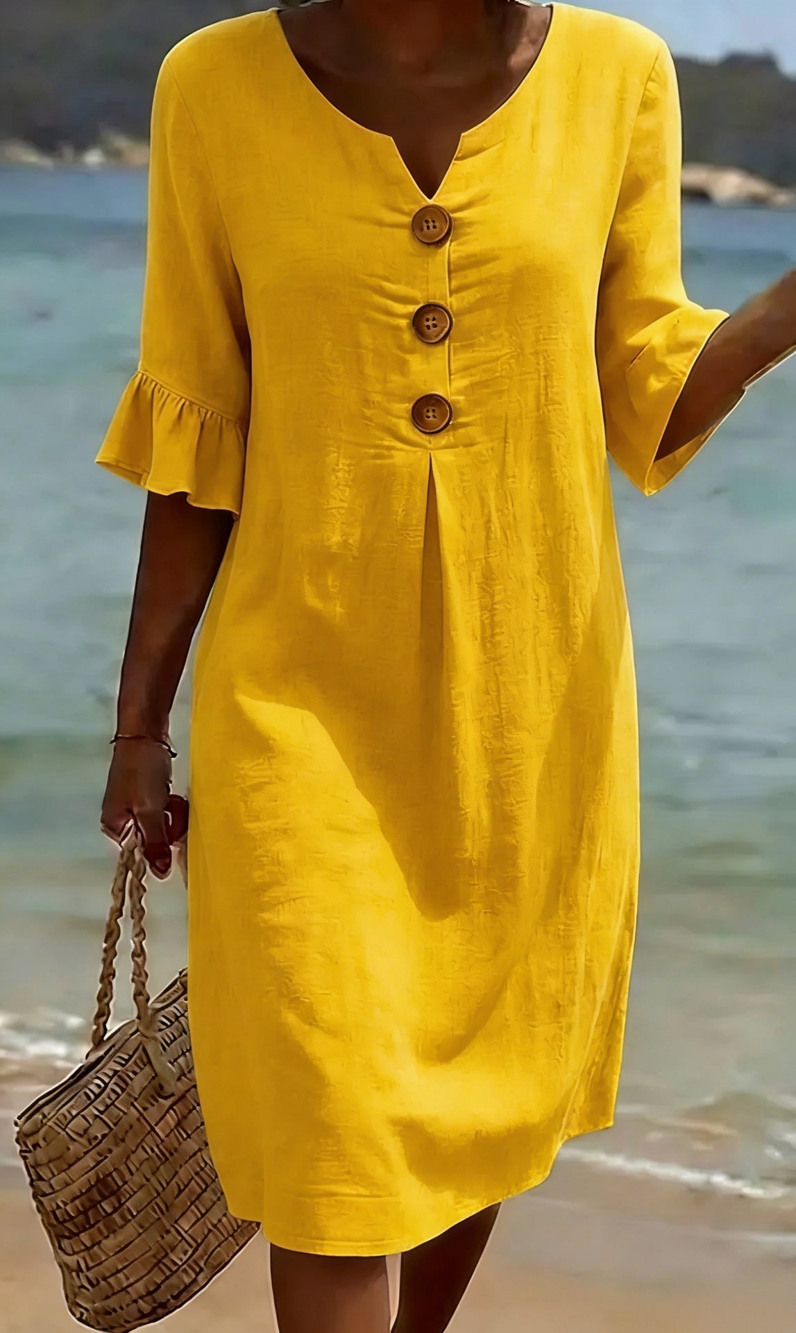 Jonquil - Button Front Casual Dress