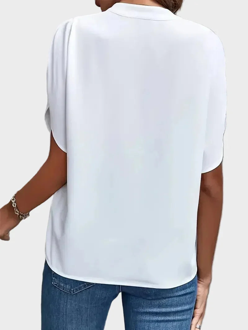 Vivienne | V-Neck Flowing Blouse