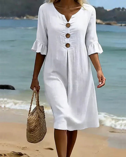 Jonquil - Button Front Casual Dress