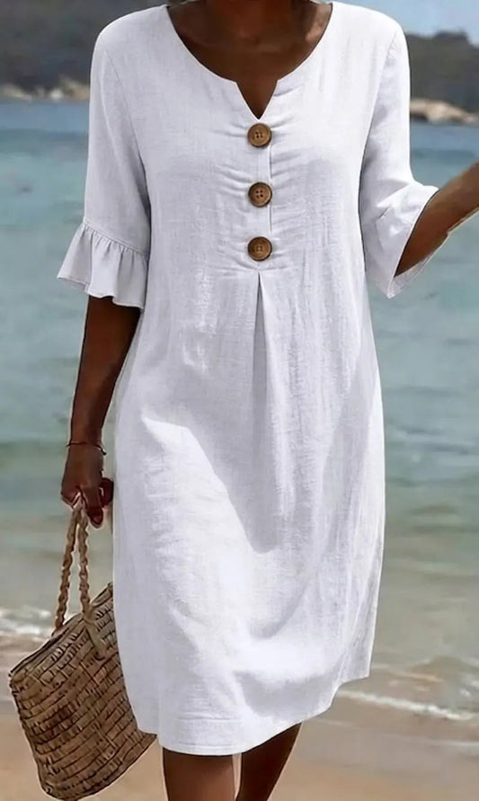 Jonquil - Button Front Casual Dress