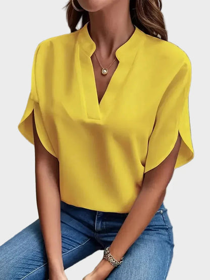 Vivienne | V-Neck Flowing Blouse