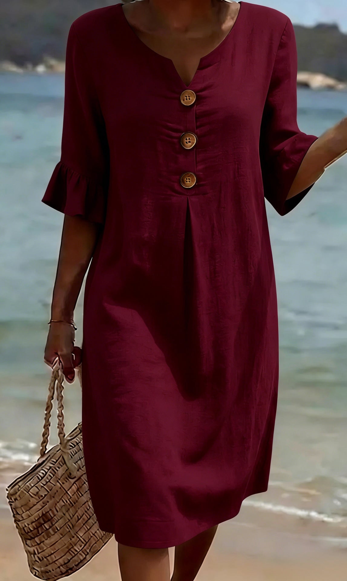 Jonquil - Button Front Casual Dress