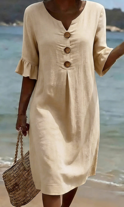 Jonquil - Button Front Casual Dress