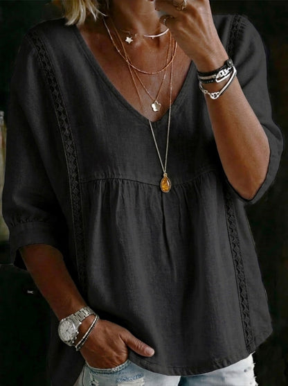 Casual Linen And Cotton Tops