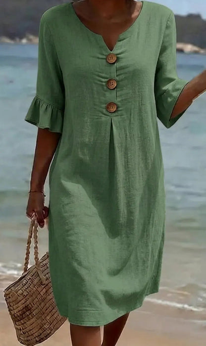 Jonquil - Button Front Casual Dress