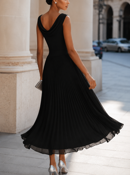 Carissa - Elegant Draped Midi Dress