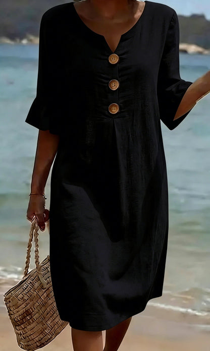 Jonquil - Button Front Casual Dress
