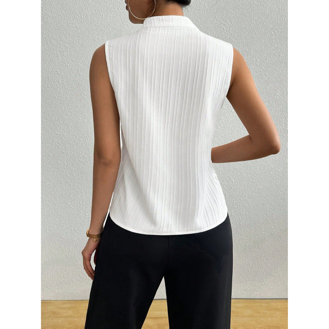 BLESSICA™ – Classic Sleeveless Striped Top